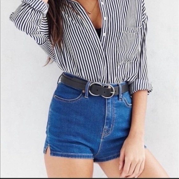 BDG Urban Outfitters Super High Rise Spade Pin Up denim shorts size 26w - Picture 1 of 11